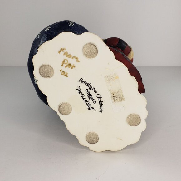 Bennington Christmas The Good Stuff Demdaco Santa Claus Duck Statue - Picture 6 of 6